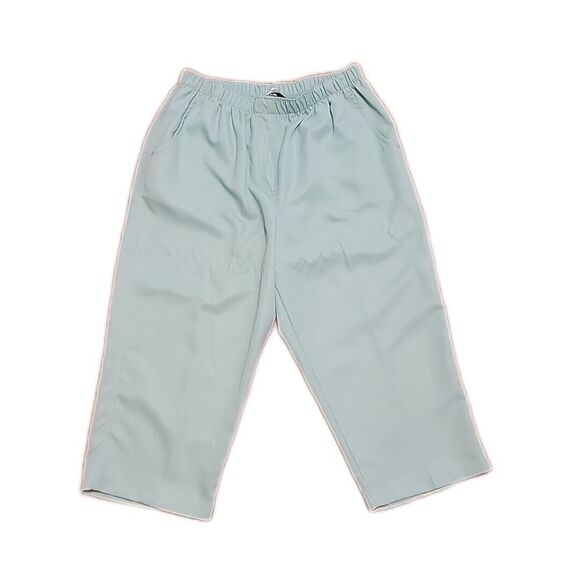 Alia Pull On Crop Pants ~ Sz 12P ~ Sea Green ~ High Rise ~ 18" Inseam - Picture 1 of 4